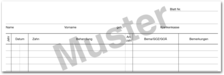 Krankenblatt B für DIN A4-Karteikarte 1007024165 Krankenblatt B für DIN A4-Karteikarte 1007024165