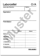 Laborzettel 1007024818 Laborzettel 1007024818