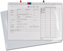 Schutzhülle für DIN A5-Karteikarte (2 Seiten offen) 1007014309 Schutzhülle für DIN A5-Karteikarte (2 Seiten offen) 1007014309