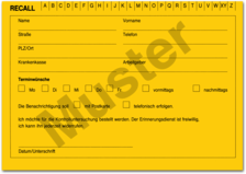 Recall-Karteikarte (DIN A6) 1007024903 Recall-Karteikarte (DIN A6) 1007024903