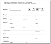 Patientenstammdaten-Aufkleber für DIN-A4-Karteikarte 1007034251 Patientenstammdaten-Aufkleber für DIN-A4-Karteikarte 1007034251