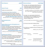 Einwilligungserklärung "Extraktionen" - deutsch-arabisch 1007024415