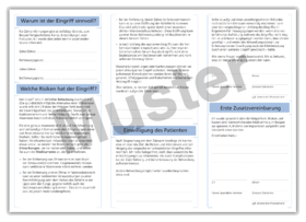 Einwilligung zur Entfernung eines Zahnes 1007024404