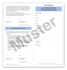 Einwilligung zur Professionellen Zahnreinigung (PZR) 1007024414