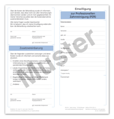 Einwilligung zur Professionellen Zahnreinigung (PZR) 1007024414