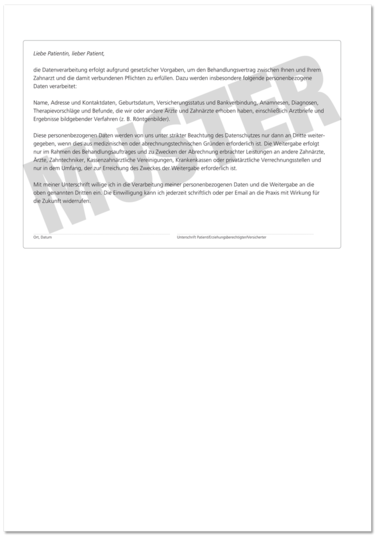 Anmeldeformular - Anamnese (DIN A4 - mit 01-Befund) 1007024503