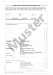 Anmeldeformular - Anamnese (DIN A4 - vorhandene Erkrankungen) 1007024504