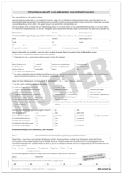 Anmeldeformular - Anamnese (DIN A4 - mit Recall-Einverständnis) 1007024507