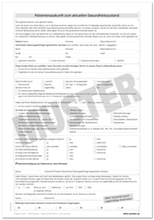 Anmeldeformular - Anamnese (DIN A4 - mit Recall-Einverständnis) 1007024507