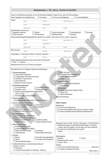 Anmeldeformular - Anamnese (für Senioren) 1007024510