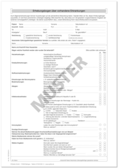 Anmeldung mit Anamnese (Covidabfrage ) DIN A4 1007024514