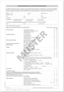 Anmeldung mit Anamnese (Covidabfrage ) DIN A4 1007024514