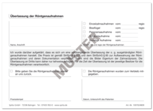 Formular Überlassung der Röntgenaufnahmen 1007024809