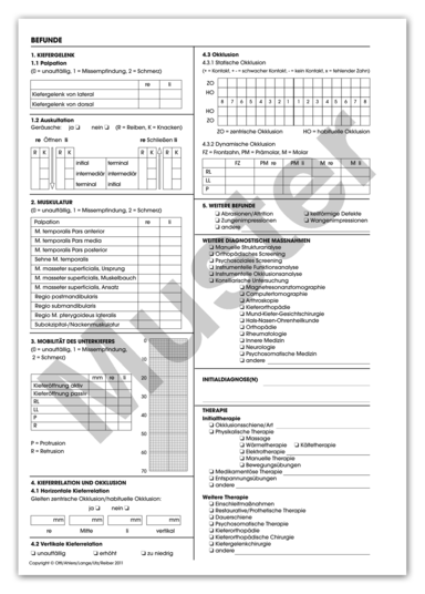Erhebungsbogen Klinischer Funktionsstatus 1007024832