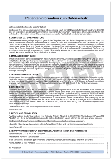 Patienteninformation zum Datenschutz 1007024857