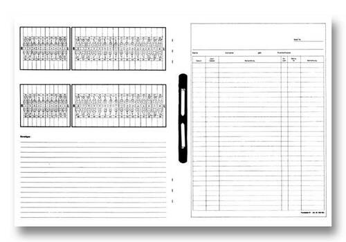 Spitta-System-Karteikarte (mit Anschriftenfeld DIN A4) 1007014159
