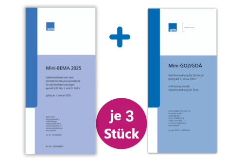Paket Premium: 3 Mini-BEMA 2025, 3 Mini-GOZ / GOÄ 1000982177