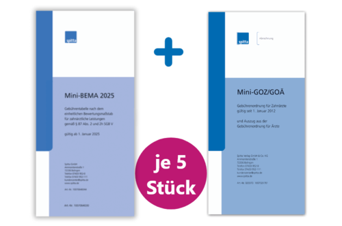 Paket Professional: 5 Mini-BEMA 2025, 5 Mini-GOZ / GOÄ 1000982178