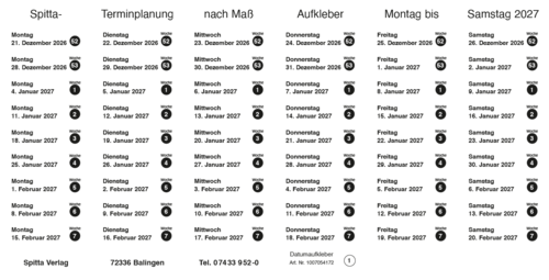 Datumaufkleber 2027 1007054172