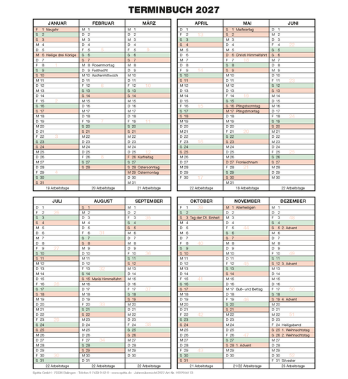 Jahresübersicht 2027 1007054173