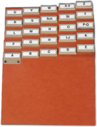 Leitregister A - Z für DIN-A5-Karteikarten 1007014301