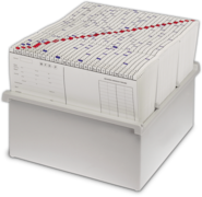 Karteikasten für DIN A4 Karteikarte inkl. 2 Stützplatten 1007014303