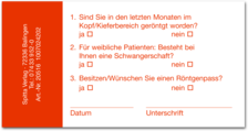 Röntgennachweis (selbstklebend) 1007024202