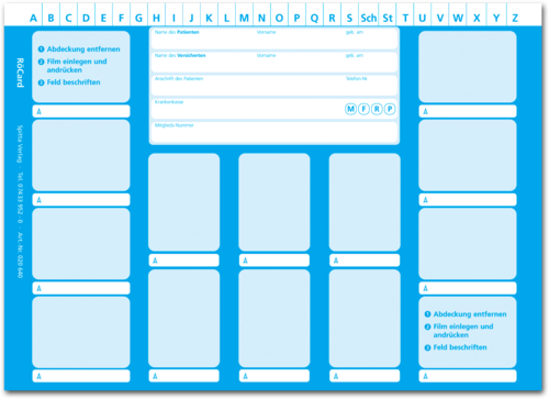 Röntgenarchivierung RöCard (DIN A5) 1007024215