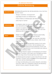 Patientenmerkblatt "Örtliche Betäubung" 1007024311