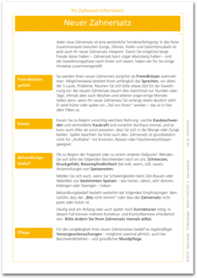 Patientenmerkblatt "Neuer Zahnersatz" 1007024315