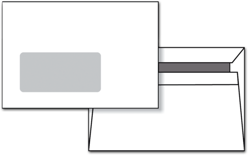 Briefumschlag C6 mit Fenster (unbedruckt) 1007024611