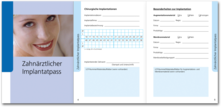 Zahnärztlicher Implantatpass 1007024839