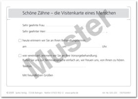 Recall-Erinnerungspostkarte 1007024901