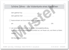 Recall-Erinnerungspostkarte 1007024901
