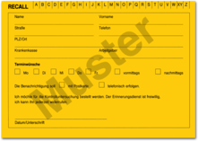 Recall-Karteikarte (DIN A6) 1007024903