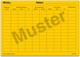 Recall-Karteikarte (DIN A6) 1007024903