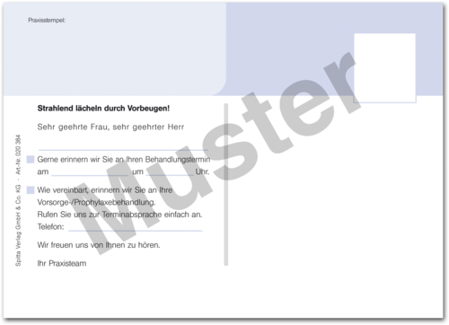 Spitta-Recall-Postkarte 1007024905