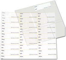 Aufkleber für Röntgensichthüllen (42 Aufkleber pro Blatt) 1007034127