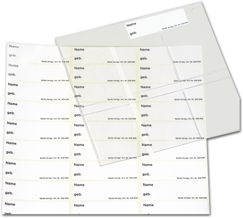 Aufkleber für Röntgensichthüllen (42 Aufkleber pro Blatt) 1007034127
