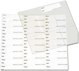 Aufkleber für Röntgensichthüllen (42 Aufkleber pro Blatt) 1007034127