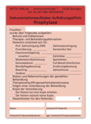 Dokumentationsaufkleber Aufklärungspflicht Prophylaxe 1007034163