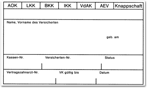Adressaufkleber Krankenversichertenkarte 1007034252