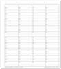 Einlageblatt Patienten-Terminbuch mit Uhrzeit (4-spaltig, verstärkt) 1007054121