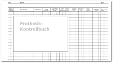Einlageblätter Prothetik-Kontrollbuch 1007054204