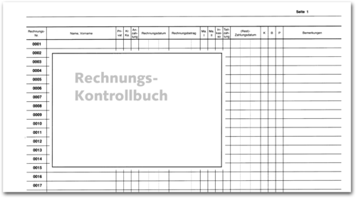 Einlageblatt Rechnungskontrollbuch - nummeriert (5.001-10.000) 1007054206