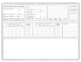 Spitta System Karteikarte (DIN A4) mit Adressfeld gemäß Versichertenkarte - für Ärzte 1007504157