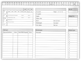 Spitta System Karteikarte mit Anschriftenfeld - für Ärzte (DIN A4) weiß 1007504158