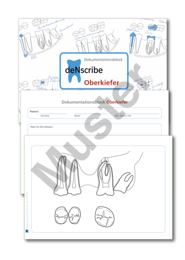 deNscribe - Dokumentationsblock Oberkiefer 1007024852