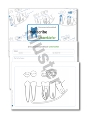 deNscribe - Dokumentationsblock Unterkiefer 1007024853
