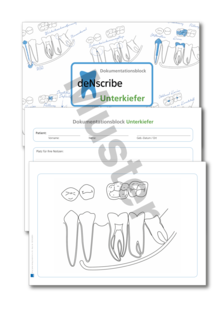 deNscribe - Dokumentationsblock Unterkiefer 1007024853